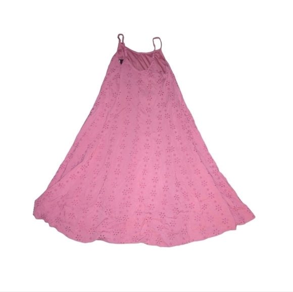 New Torrid Maxi Challis Trapeze Eyelet Dress Size L / 12 - Picture 5 of 6